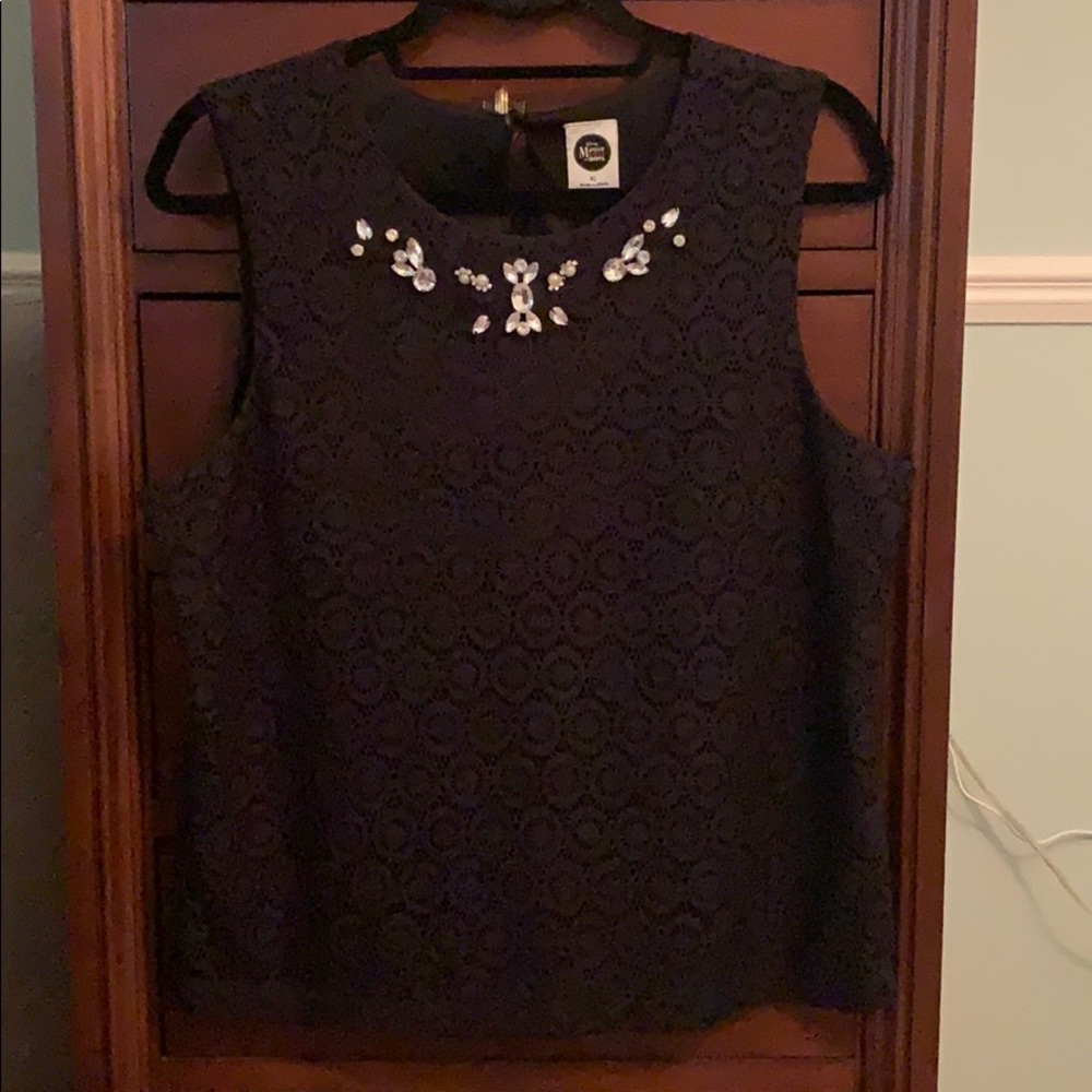 Disney necklace lace top